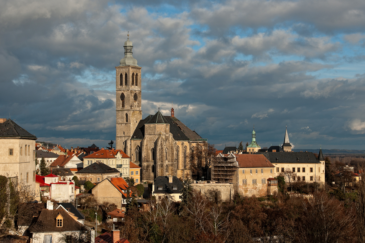 Church of St James in light of autumn